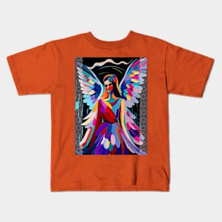 Angel in colorful Matisse style Kids T-Shirt